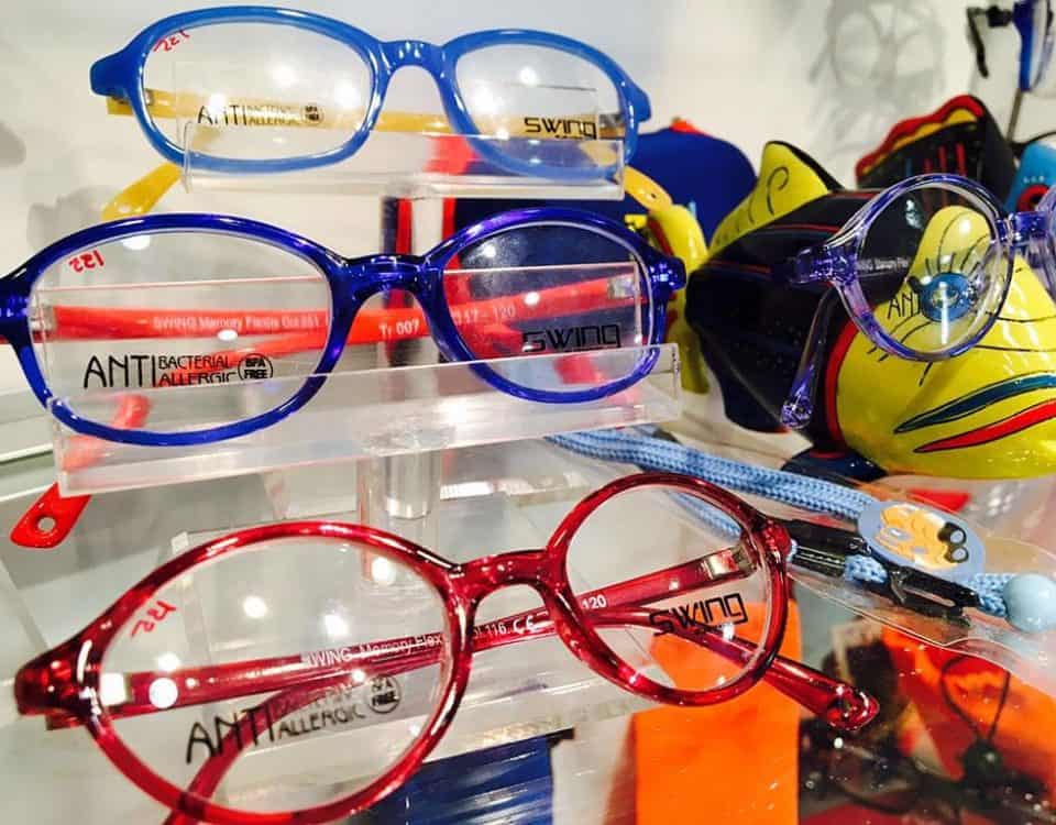 Blue & Red Swing Kids Glasses